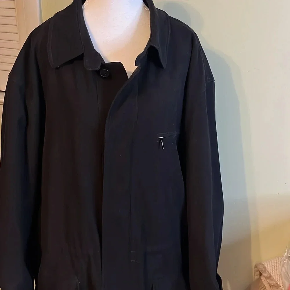 Sanyo Weather Wear Carol Cohen fully lined heavy microsuede button down coat